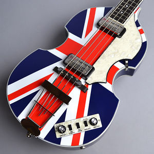 Hofner Limited HCT 500/1 Union Flag Electric Violin BASS Musical Music Instrumen