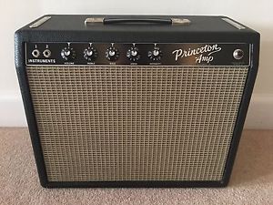 VINTAGE 1964 FENDER PRINCETON PRE CBS BLACKFACE GUITAR AMP - UK SELLER