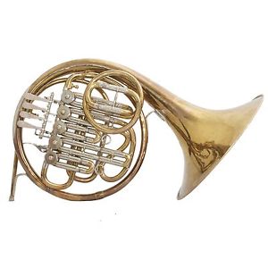 Vintage Lorenzo Sansone Five-Valve Single Bb French Horn w/ Case