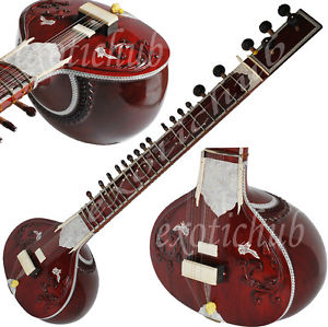 MUNDA SITAR~RAVI SHANKAR STYLE WITH FIBER BOX~PROFESSIONAL QUALITY~STRING EHS