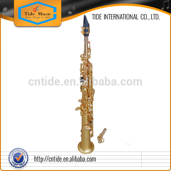 Popular Grade Straight Soprano Saxophone Dotted gold