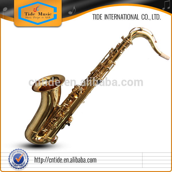 High Grade Tenor Saxophone Gold Lacquer