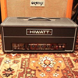 Vintage 1974 Hiwatt DR103 Custom 100 Valve Amplifier SERVICED w/ Cover