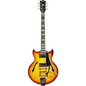 Gibson Custom Shop CS-JASSGBG1 Johnny A Signature Semi-Hollow-Body Electric Guitar, Sunset Glow