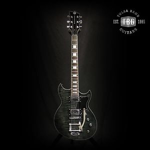 Reverend Sensei HB LE 2016 Trans Black Flame Maple