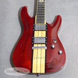 SCHECTER Hollywood Classic AD-HW-CL See-Thru Red Used Free Shipping #g1946