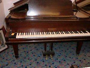 RODGERS  overstrung ROLLER grand 5FT 6"mohogany good con can deliver £595 buy