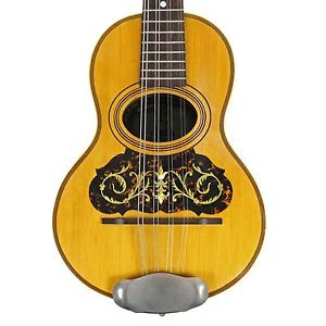 RARE VINTAGE EARLY 1900'S C. BRUNO & SONS MANDOLINETTO BRAZILIAN ROSEWOOD BODY