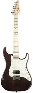Suhr Pro Series S2 Electric Guitar, Transparent Black, Maple Board, SSCII Silent