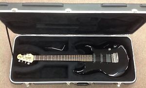 Ernie Ball Music Man Luke W/ Case Black Electric Guitar