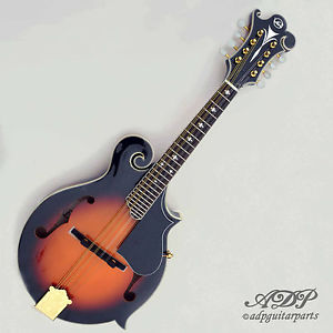 MANDOLINE VGS F2-Premium Mandolin style F5 Solid Spruce Flamed Maple Valise Case