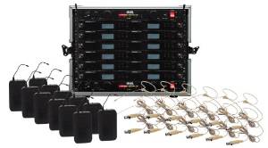 Shure BLX14R/HS-06 12 Pack Wireless EarSet Mic System with VRL Power Supply