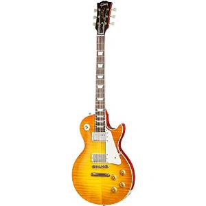 Gibson Custom Shop LPR84VOSTBNH1 1958 Les Paul Plaintop VOS Solid-Body Electric Guitar, Sunrise Teaburst