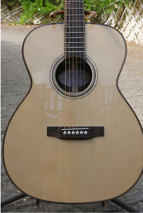 guitare acoustique talon - forme martin OM - palissandre de Rio