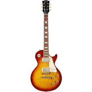 Gibson Custom Shop LPR94VOSTBNH1 1959 Les Paul Reissue VOS Solid-Body Electric Guitar, Sunrise Teaburst