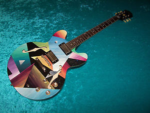 Wild Epiphone Dot Deluxe guitar custom shop paint gibson es 335 archtop vintage