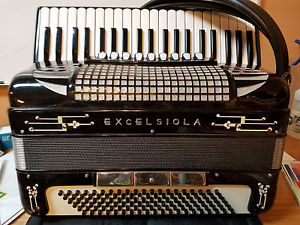 Vintage black excelsior excelsiola accordion