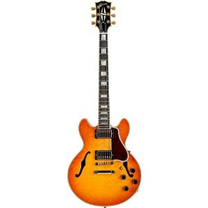 Gibson Custom 2014 Limited Run CS-356 Quilt Electric Guitar Tangerine Burst