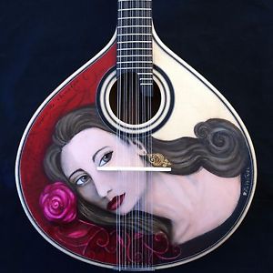 SPECIAL ART ON PORTUGUESE GUITAR FOR COLLECTORS - COIMBRA MODEL - FADISTA