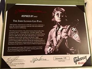 Gibson 2007 NOS John Lennon Les Paul Jr Custom Shop All Extras COA ONLY 300 MADE