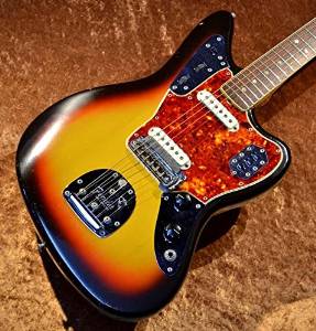 Free Shipping Used Fender Jaguar 1966 3 Color Sunburst Electric Guitar