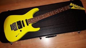 Charvel Jackson Charvette Sammlerstück – TOP RAR  neon gelb original