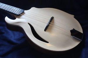 Dubova Mandolin.  Curly/Marbled Black Walnut Backboard. Custom F-style mandolin