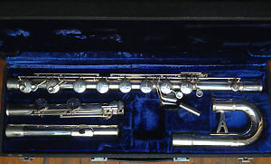 Armstrong Bass Flute, Silver Headjoint **FREE SHIPPING** (Vídeo link below)