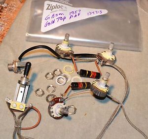 VINTAGE GIBSON WIRING HARNESS CENTRALAB POT 1957 FR ES-335 LES PAUL GOLDTOP 500K