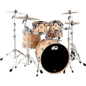 DW Collector's Series Lacquer Custom Oak 4-Piece Shell Pack Natural Hard Satin