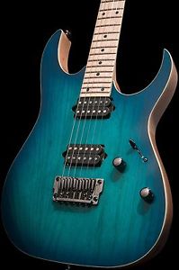 Ibanez Prestige RG652ahmxf Electric Guitar Nebula Green Burst w/ hard case