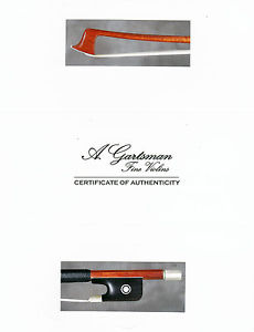 A fine French certified violin bow E.F. Ouchard & E.A. Ouchard, 1930, VERY NICE!