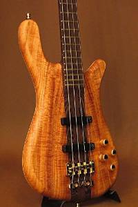 Free Shipping Warwick Custom Shop Streamer Stage 1 J/j 4st "Aaaaa KOA Top"