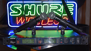 Shure UHF-R UR24D Dual Handheld Wireless Microphone System UR2 SM58 R9