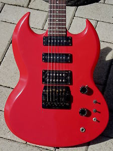1985 Gibson SG Special in Ferrari Red & ready for an 80's Heavy Metal Gig !