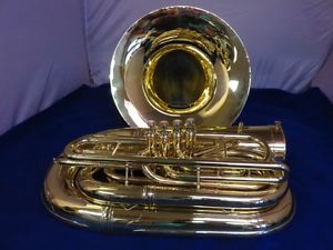 KING SYMPHONY BBb BRASS 4 VALVE TUBA COMPLETELY RESTORED
