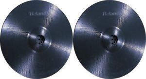 Roland CY-14C V-Cymbal Crash - Black (2-pack) Value Bundle