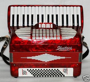 Silvestrini 72 BASS Piano Accordion Akkordeon Fisarmonica very good
