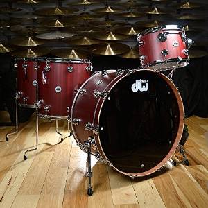 DW Collector's Series Mahogany 13/16/18/24 4pc Kit Cherry