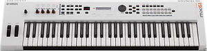 Yamaha MX61 Version 2 (V2) , Synthesizer 61 Key Edition, White + Music Software