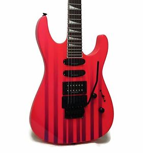 Jackson SL3X Soloist X Series Electric Guitar - Neon Pink w/ Custom Stripes