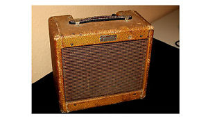 1958 Vintage Fender Champ Tweed Tubed Amp Amplifier 5F1