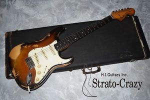 Fender Stratocaster '69 Sunbuest/Rose neck "Beat-Up" Electric Free Shipping
