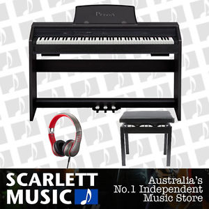 Casio Privia PX-760 88 Key Digital Piano w/ Piano Stool + Headphones