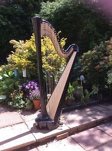Derwent Harps Neva 46 Pedal Harp - black Gloss