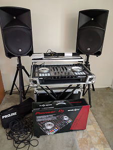 Pioneer DDJ-SX2 DJ Controller - Mackie THUMP15 PA Speakers (Stands & Cases/Bags)