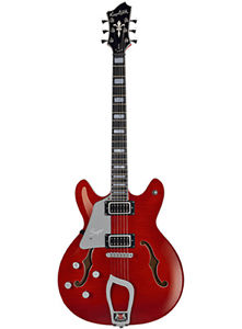Hagstrom SUVIK-L-WCT Super Viking Flame Maple Electric Guitar Wild Cherry