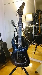 BC-RICH,MODEL 1986 ST III,LIGHTING GRAPHIC DESIGN,RARE AND USED ELECTRIC GUITAR