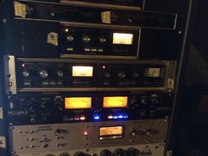 Vintage dbx 161 “VU” Compressor pair with rack mount