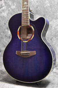 YAMAHA CPX15SII Miami Ocean Blue 00's Acoustic Electric Guitar F/S Made in Japan